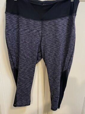 torrid Black Leggings with White Printed Logo